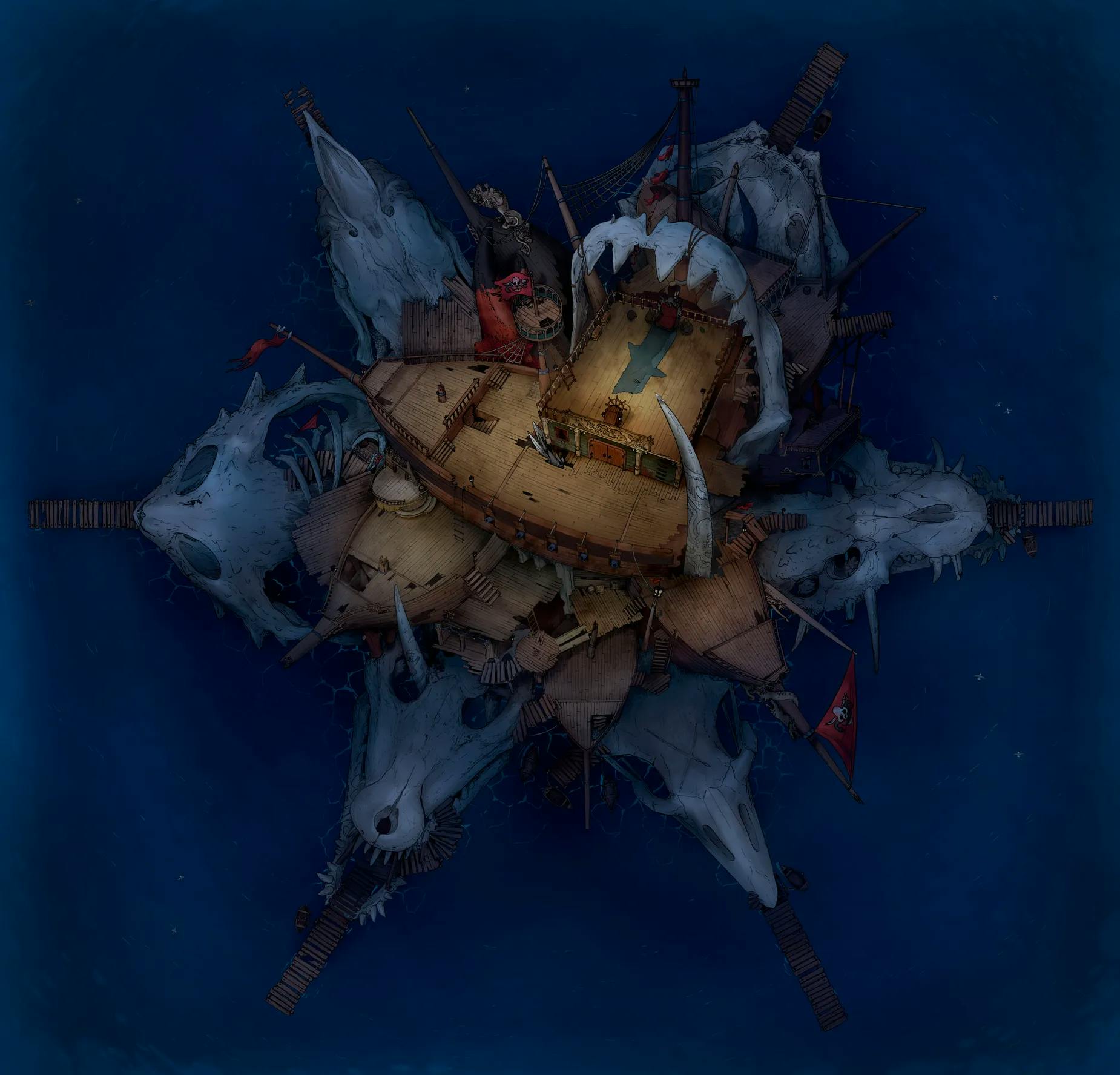 Pirate Lord's Lair map, Original Night variant