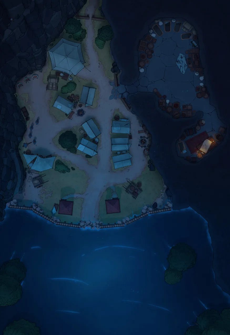 Rebel Camp map, Flood Night variant thumbnail