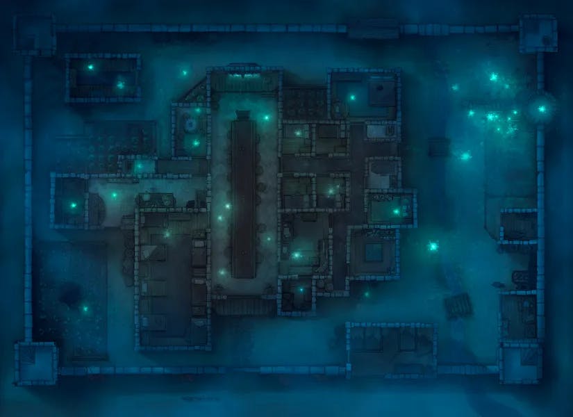 Adventurers' Guildhall map, Haunted Night variant