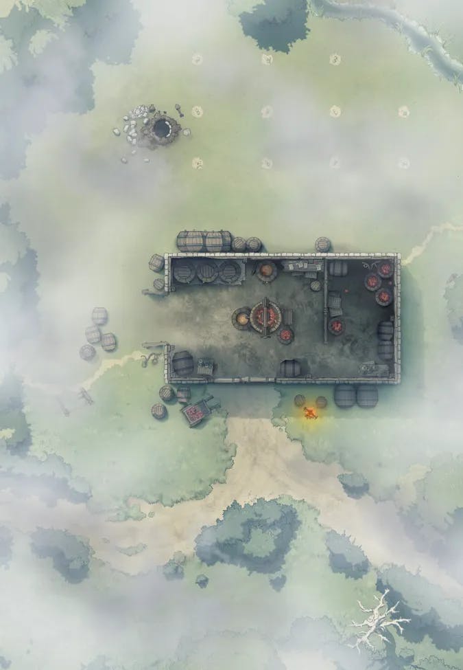 Ages of the Vale: Apple Press map, Indoors Fog variant