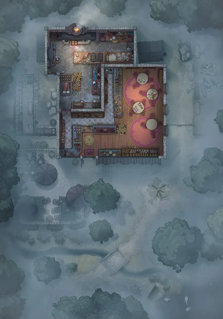 Village Bakery map, Fog variant thumbnail