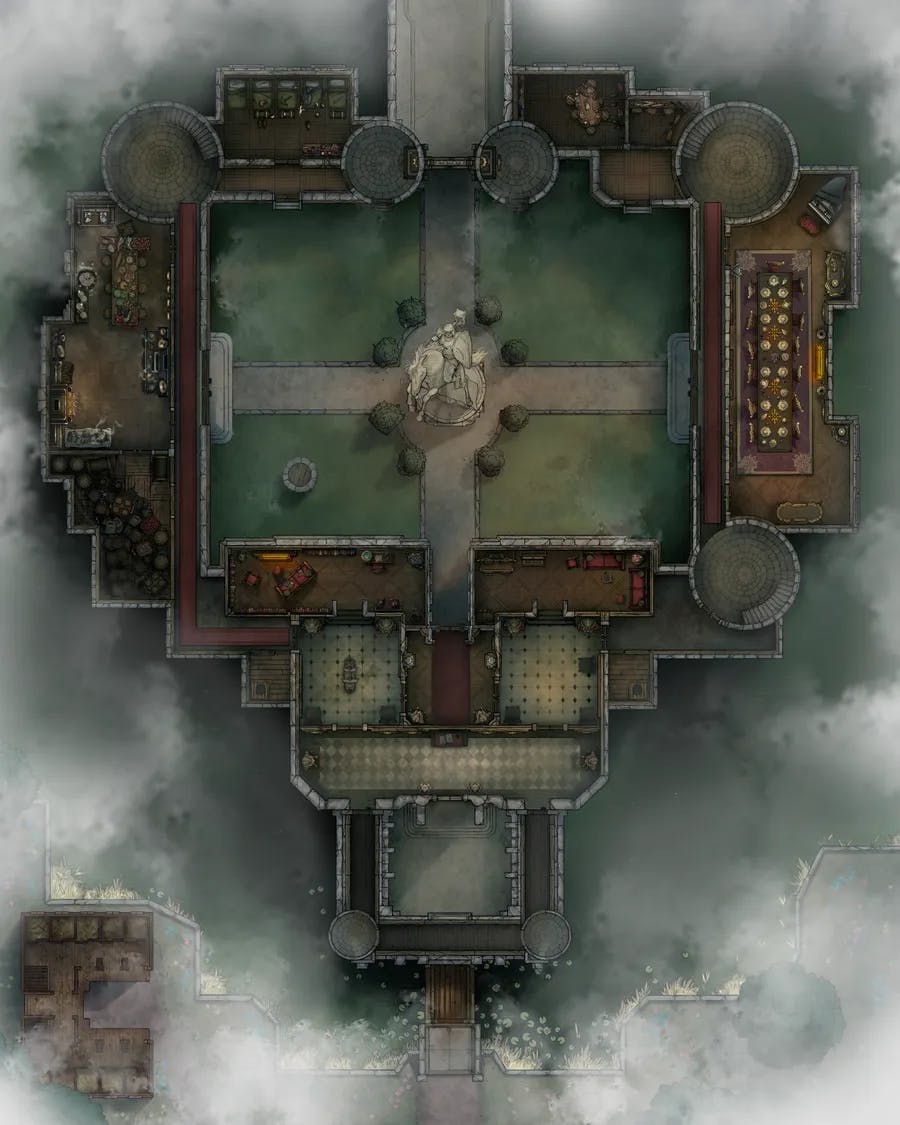 Palace Outer Court map, First Floor Fog variant