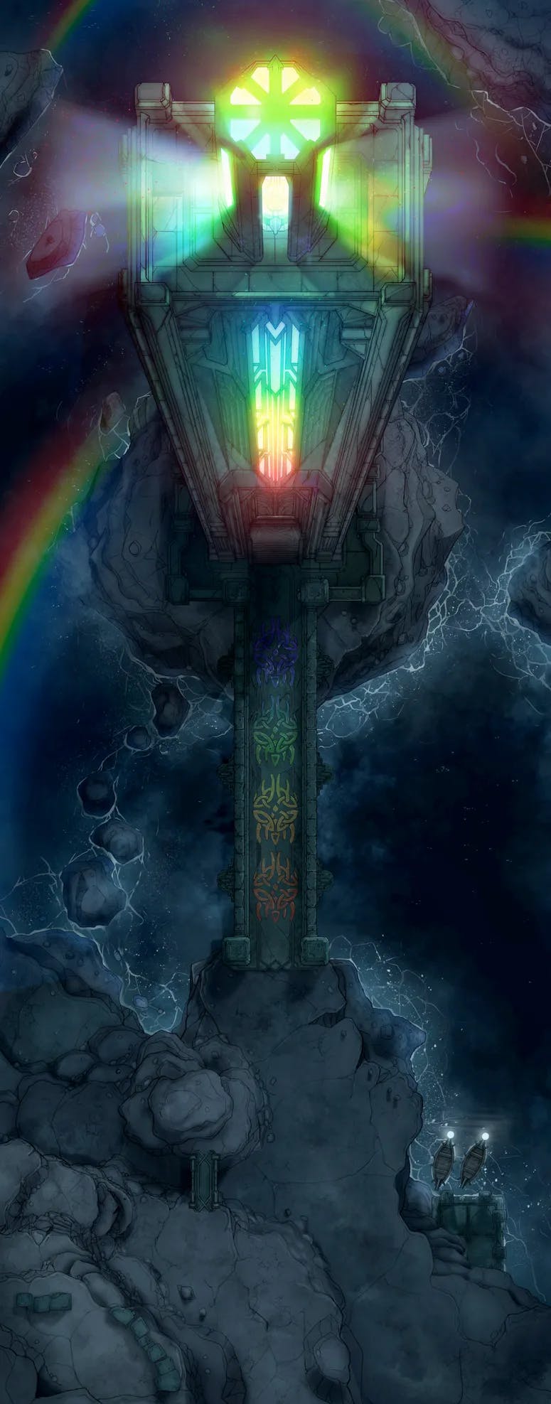 Chthonic Lighthouse map, Pridehouse variant