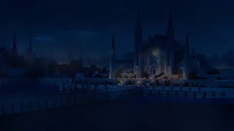Grand Cathedral map, No Foreground Night variant