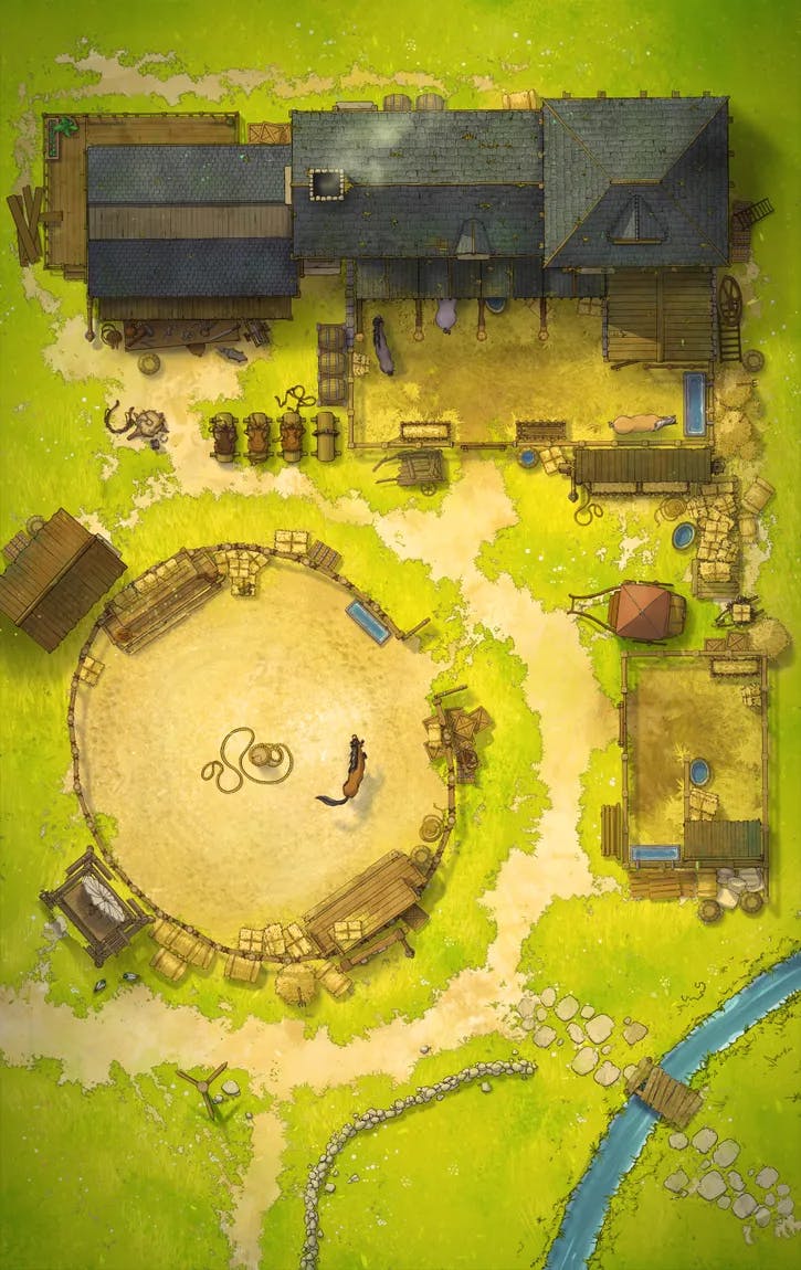 Pastoral Village Stables map, Open Day variant thumbnail