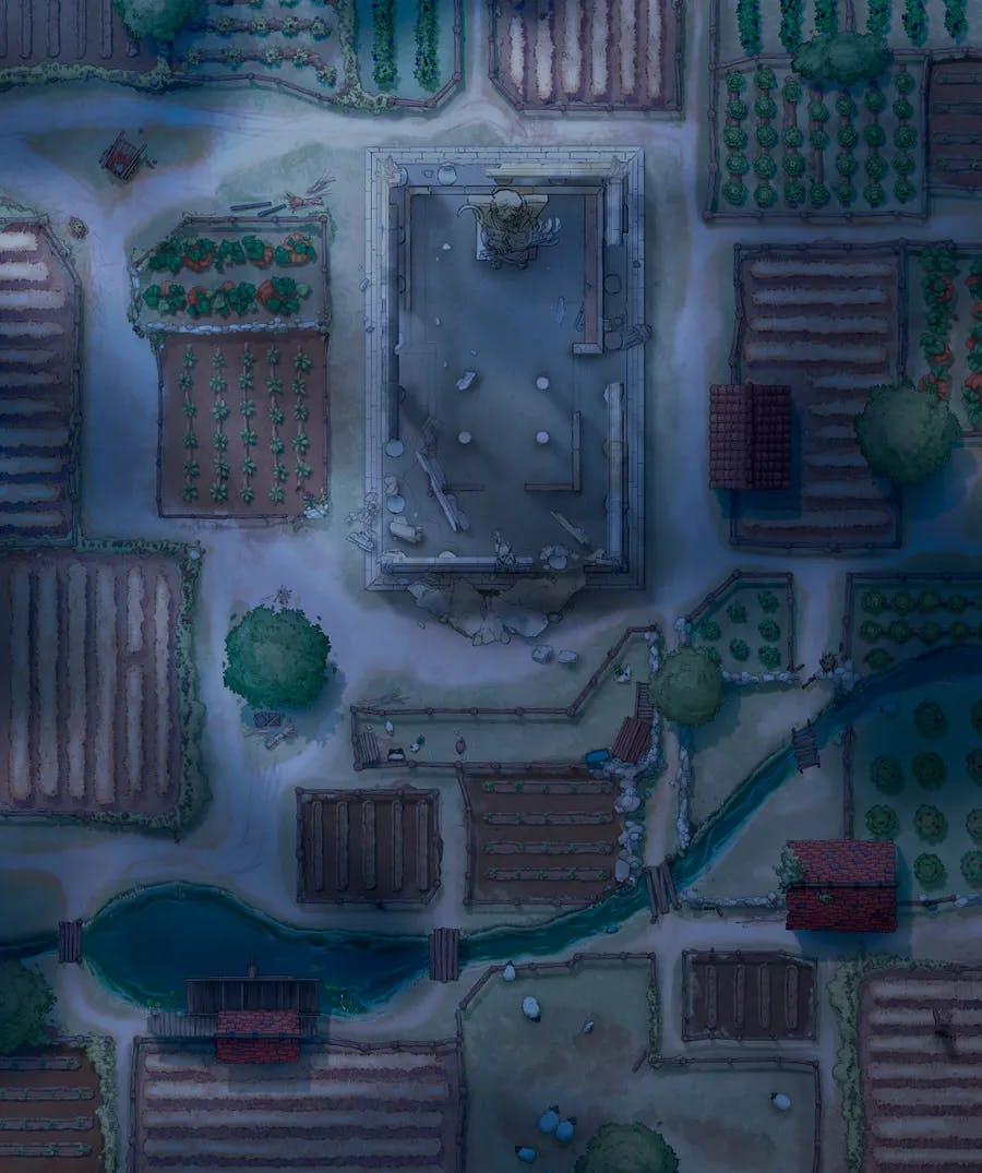 Temple Pastures map, Ruins Night variant thumbnail