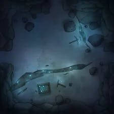 Modular Caves map, Crystal Caverns Gemstone Mine 01 variant