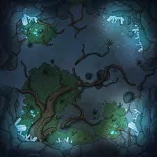 Modular Caves map, Crystal Caverns Tree Roots 01 variant