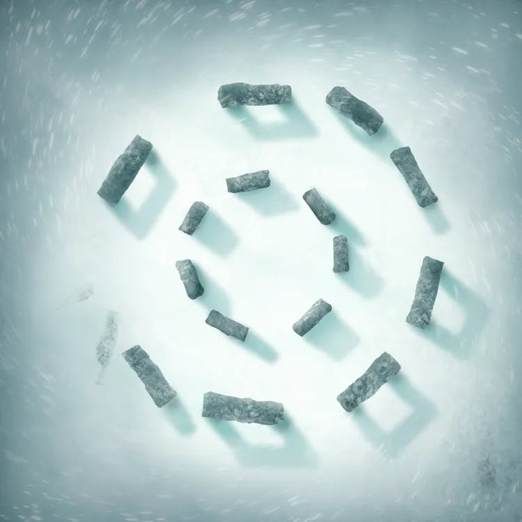 Remote Ice Village map, Ancient Stones Day variant