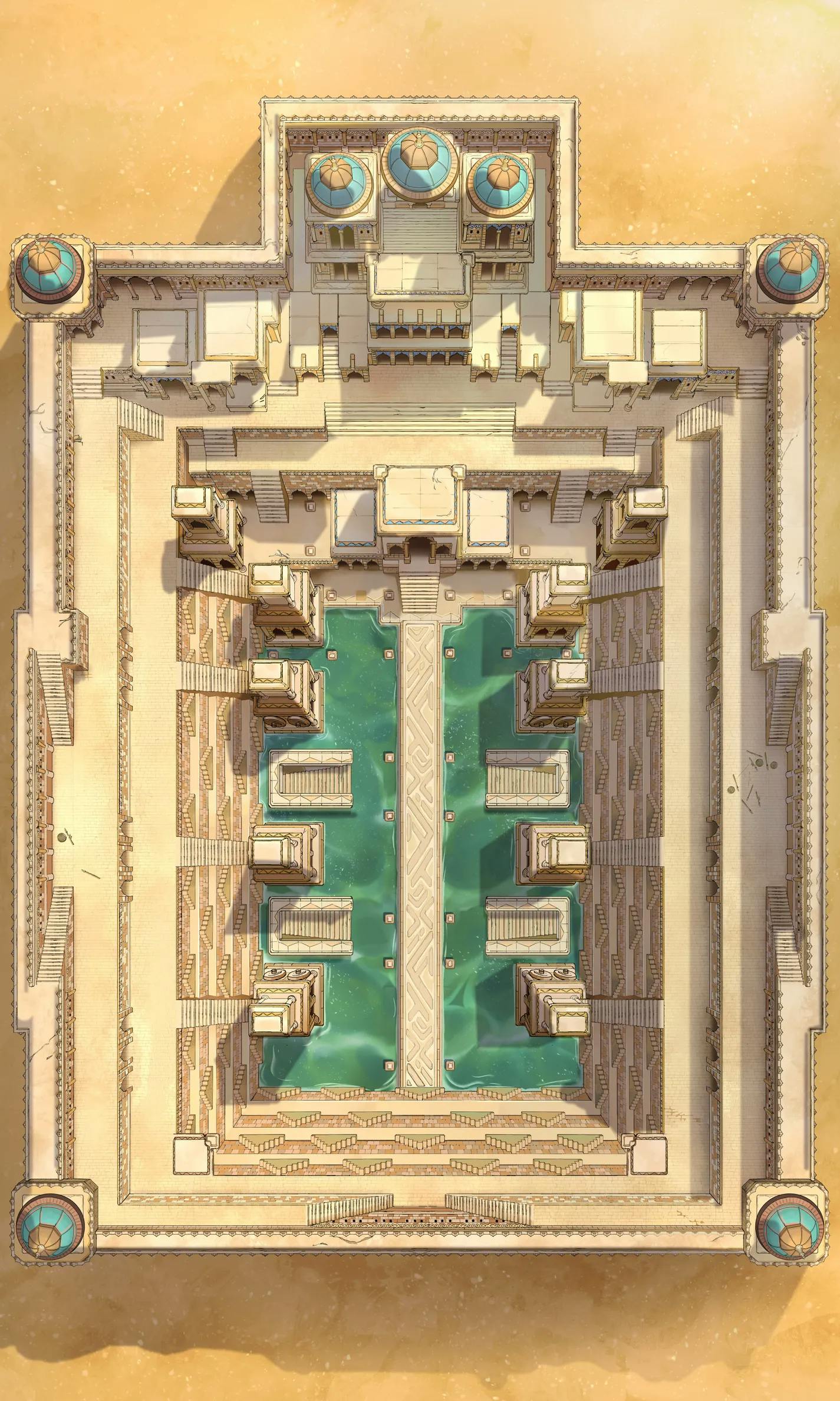 Ancient Stepwell map, Open Desert Day variant thumbnail