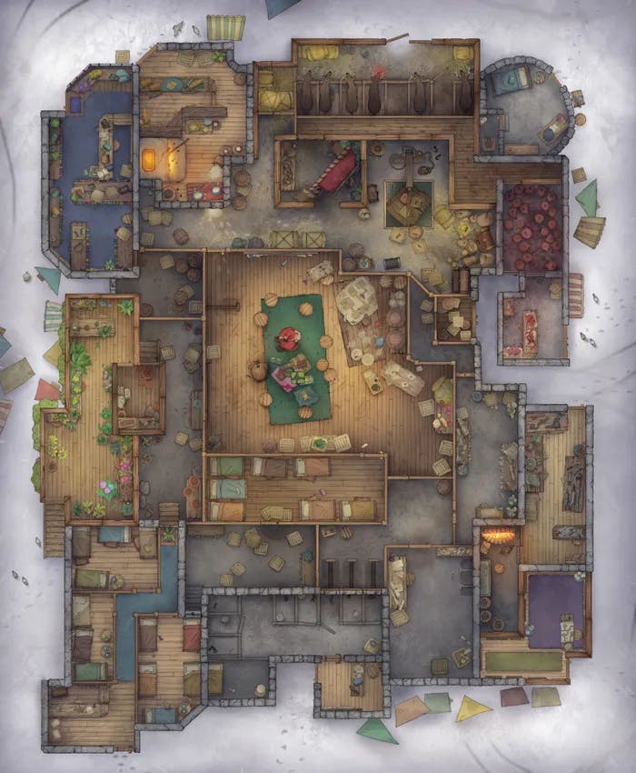 Thieves Guild Hideout map, Merry Misunderstanding variant