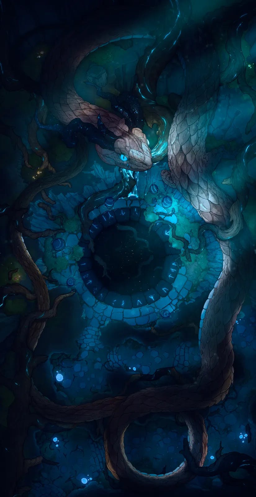 Yggdrasil Roots map, Light Break  Night variant thumbnail