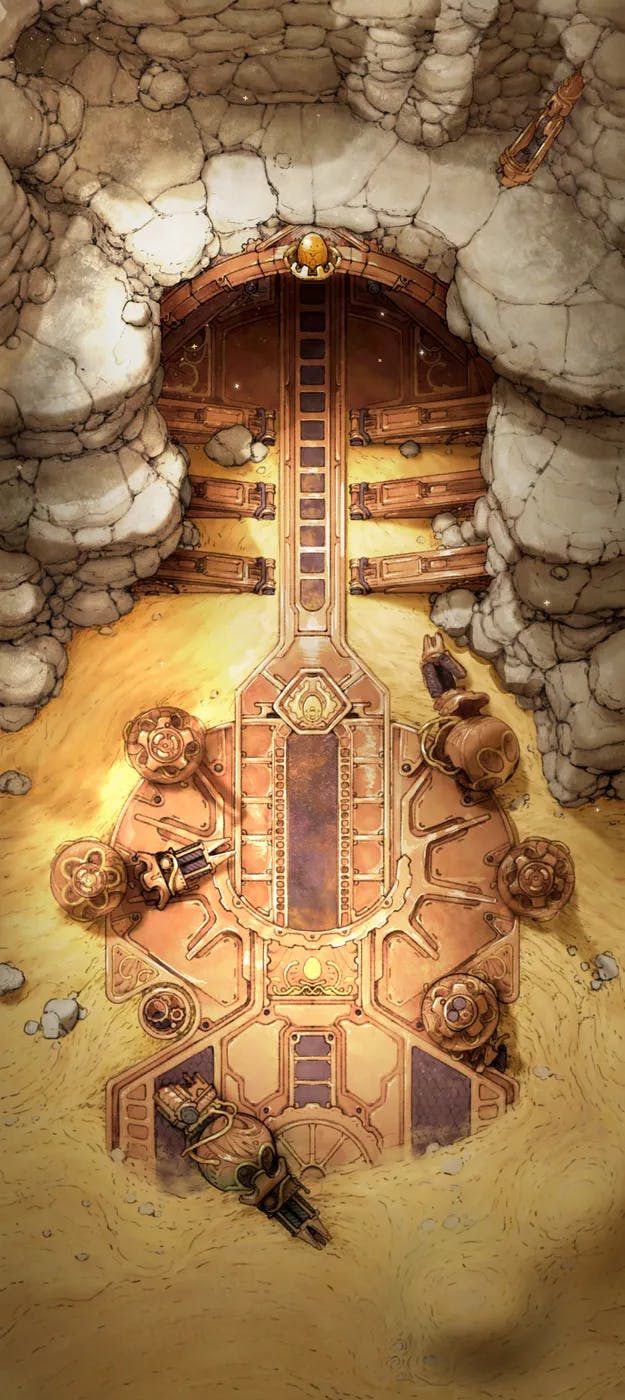 Clockwork Dragon Lair Exterior map, Dry Desert variant thumbnail