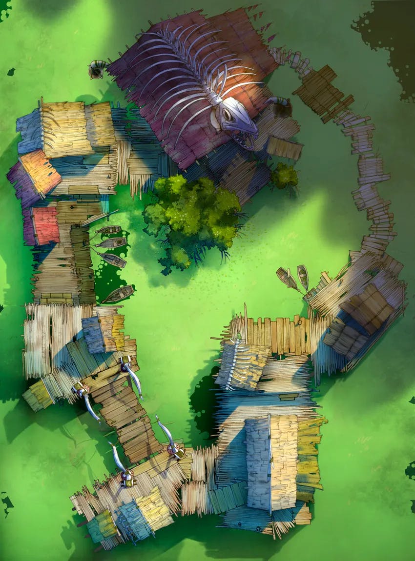 Floating Village map, Swamp variant