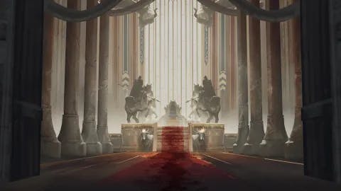 Royal Throne Room map, Blood Trail variant