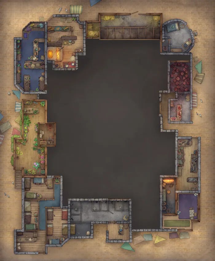 Thieves Guild Hideout map, Definitely Not Thieves variant thumbnail