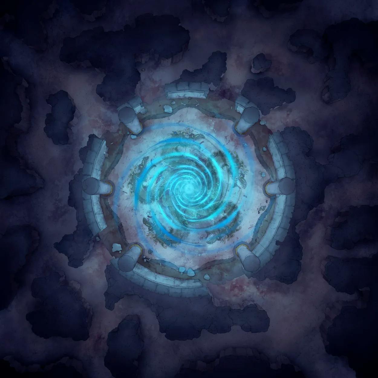 Ancient Hydra Lair map, Azure Portal variant