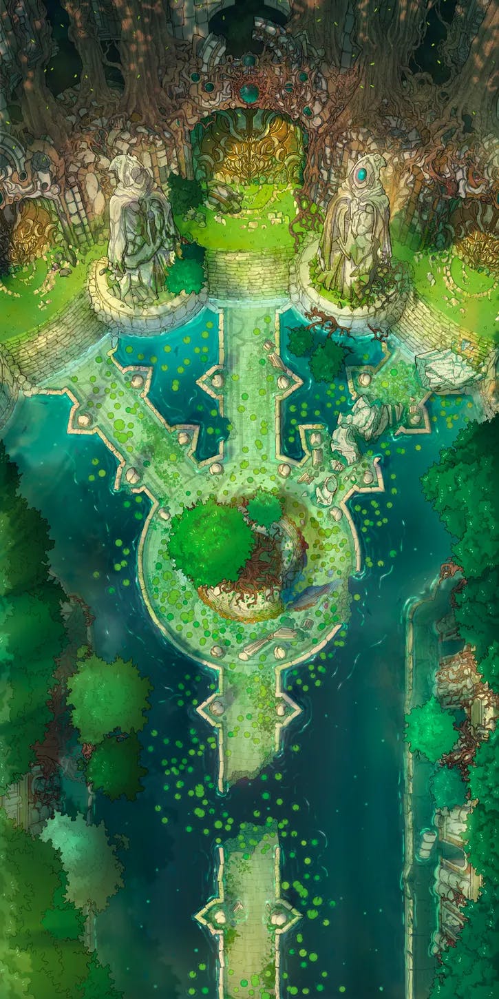 Flooded Fey Ruins map, Summer variant thumbnail