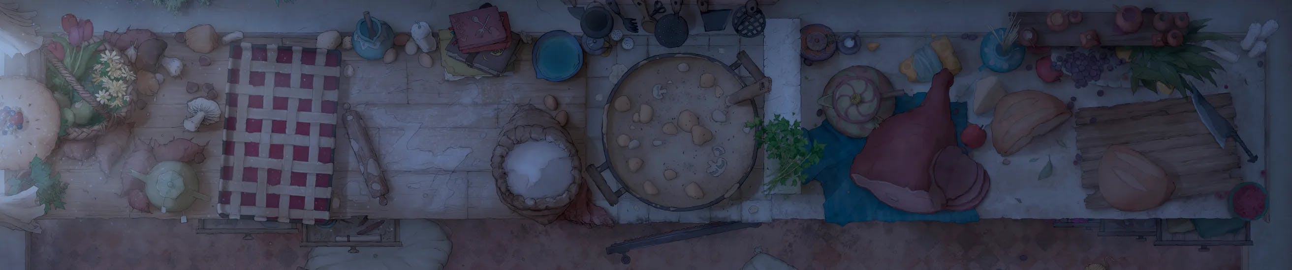 Giant Kitchen map, Original Night variant