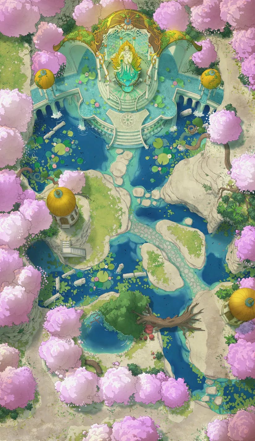 Nymph Fountain map, Spring variant thumbnail