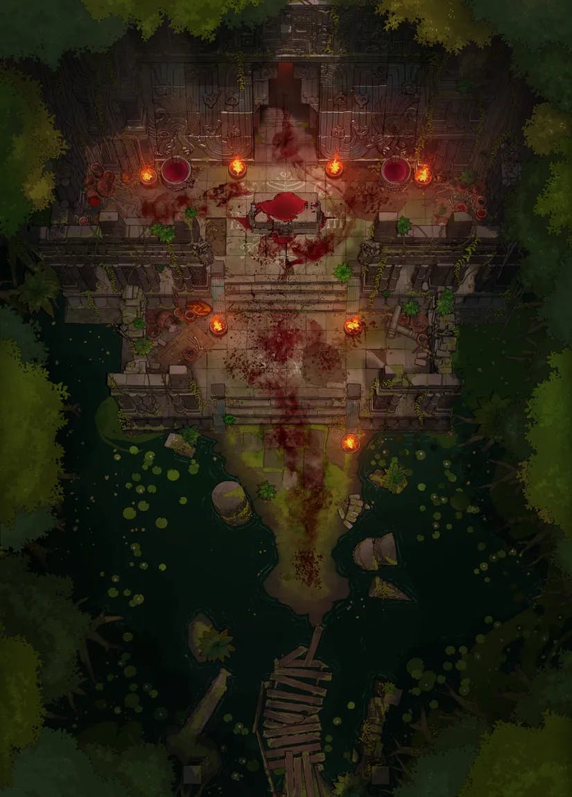 Jungle Temple Entrance map, Open Massacre variant thumbnail