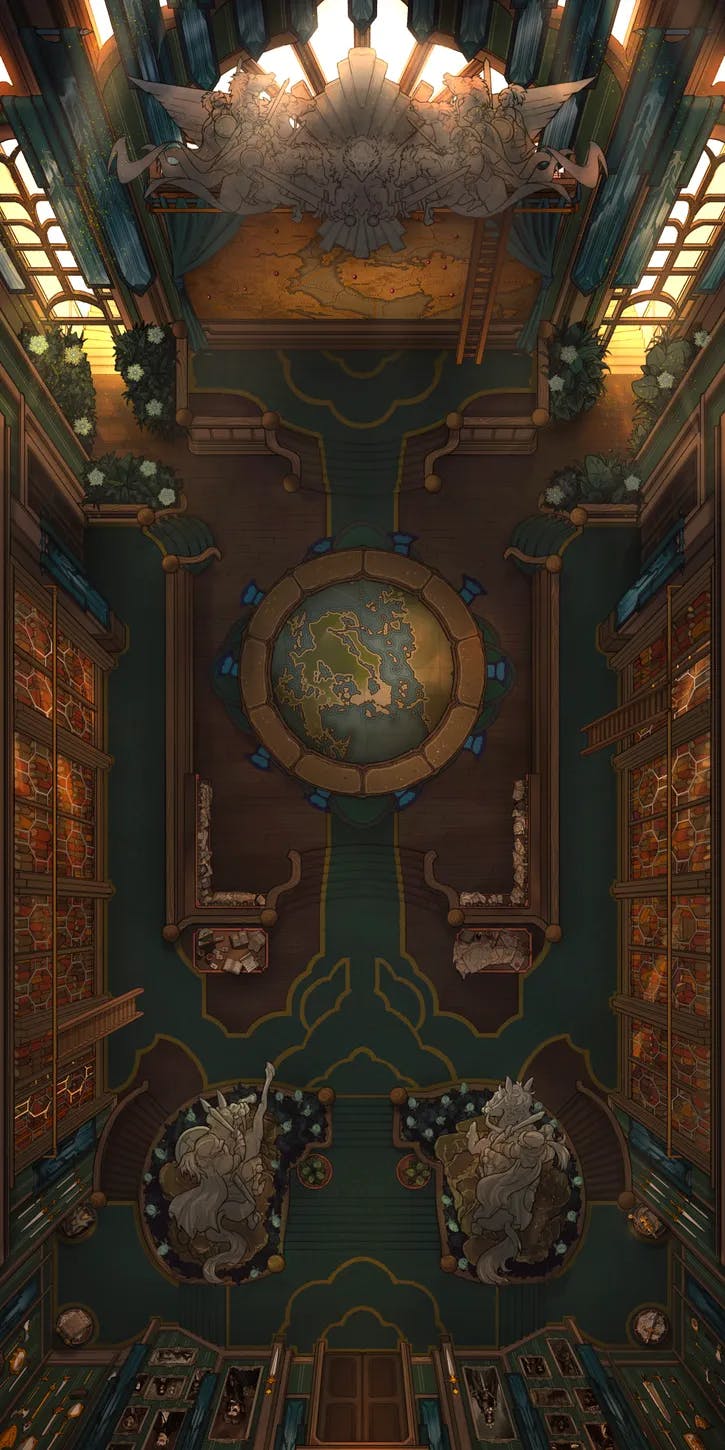 War Room Interior map, Azure Faction variant thumbnail