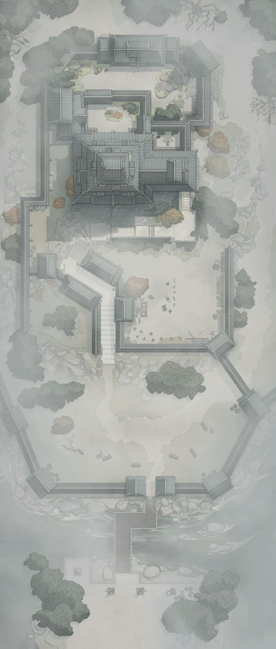Japanese Castle Exterior map, Fog variant