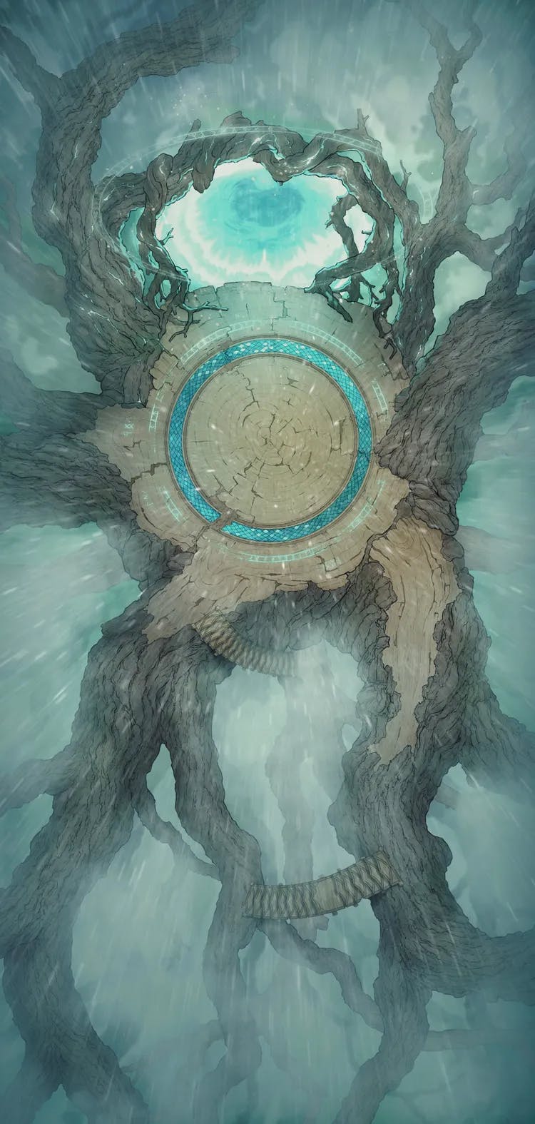 Yggdrasil Treetop map, Rain variant