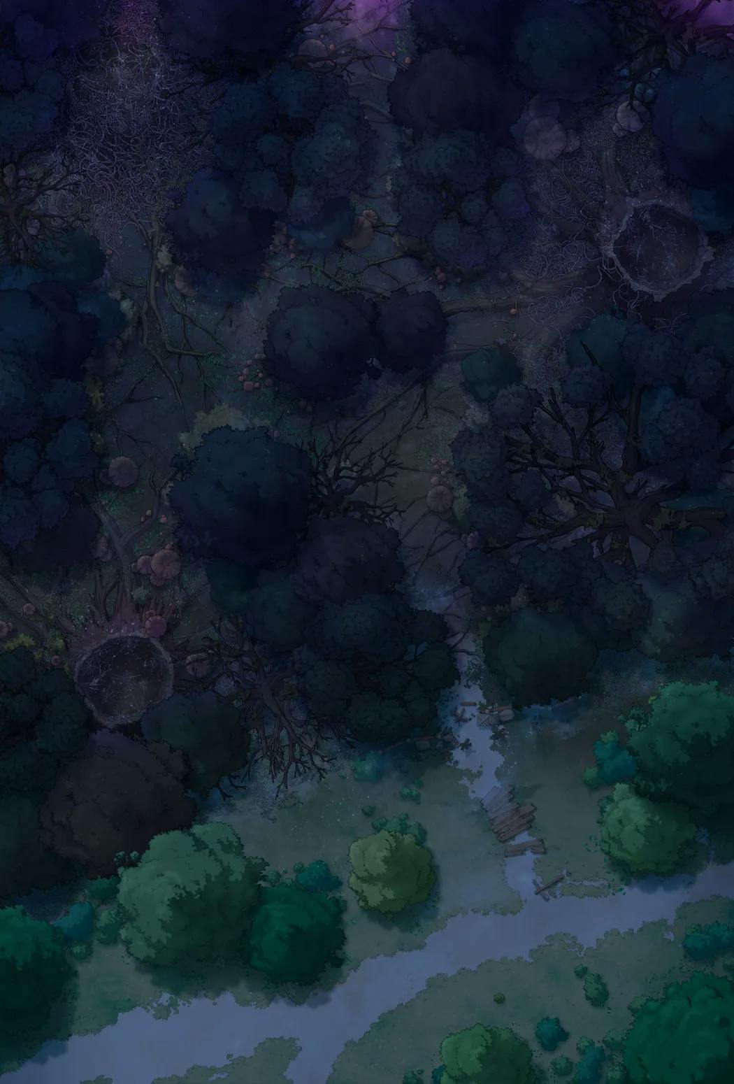 Dark Woods Edge map, Original Night variant