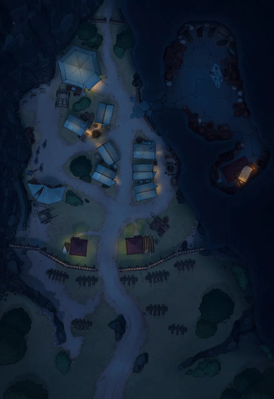 Rebel Camp map, Night Lights variant thumbnail