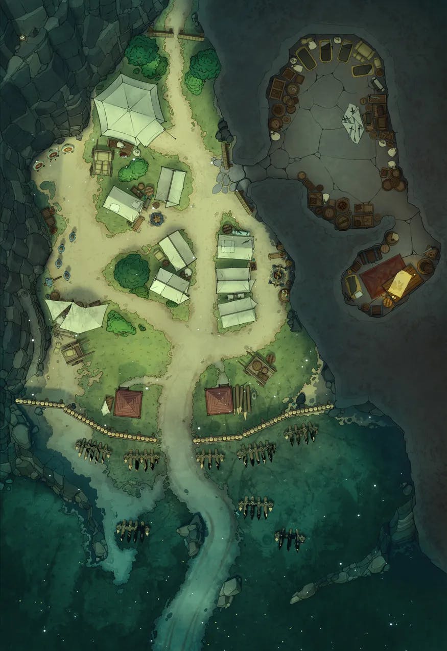Rebel Camp map, Dark Lands variant thumbnail