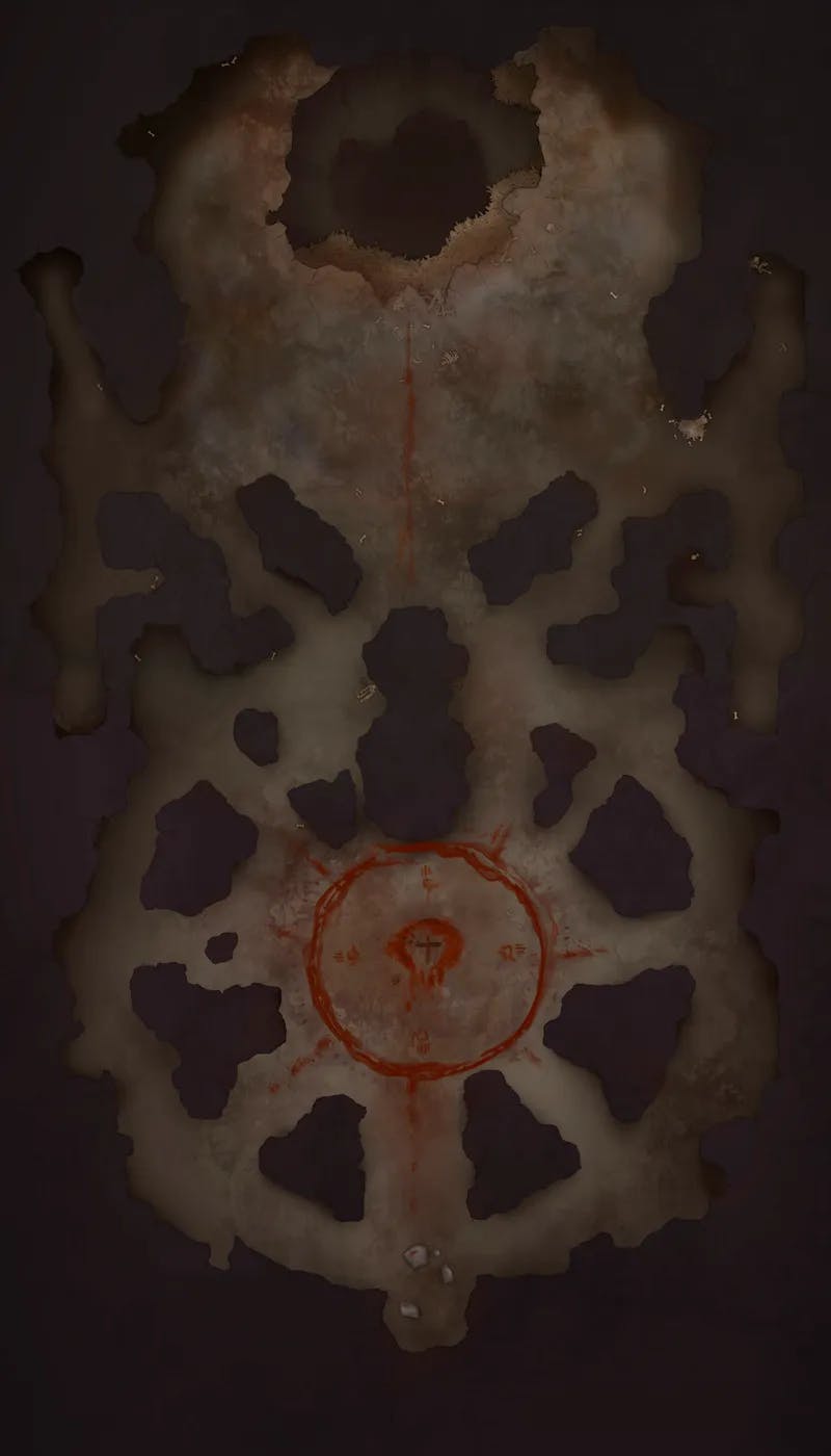 Necropolis Dungeon map, Level 4 Blood Altar variant