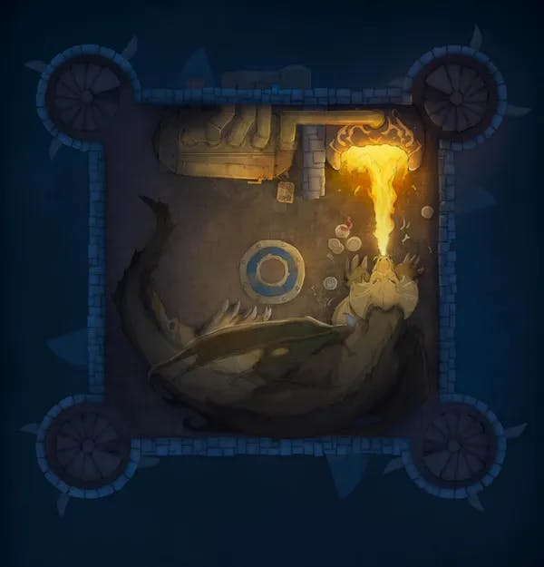 Floating Castle map, Dragon Room Night variant