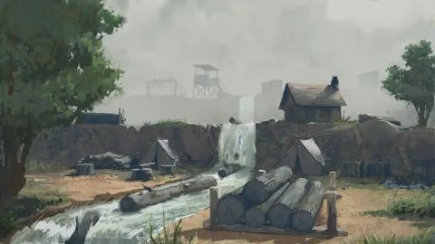 Mountain Logging Camp map, Creeping Fog Stage 2 variant