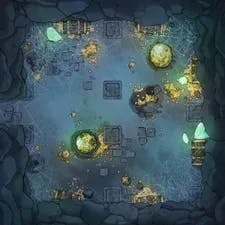Modular Caves map, Ruins Treasure Room 01 variant