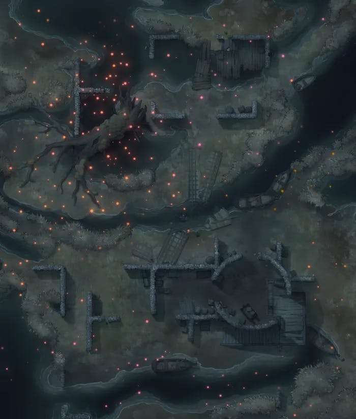 Smuggler's Fen map, Fireflies variant