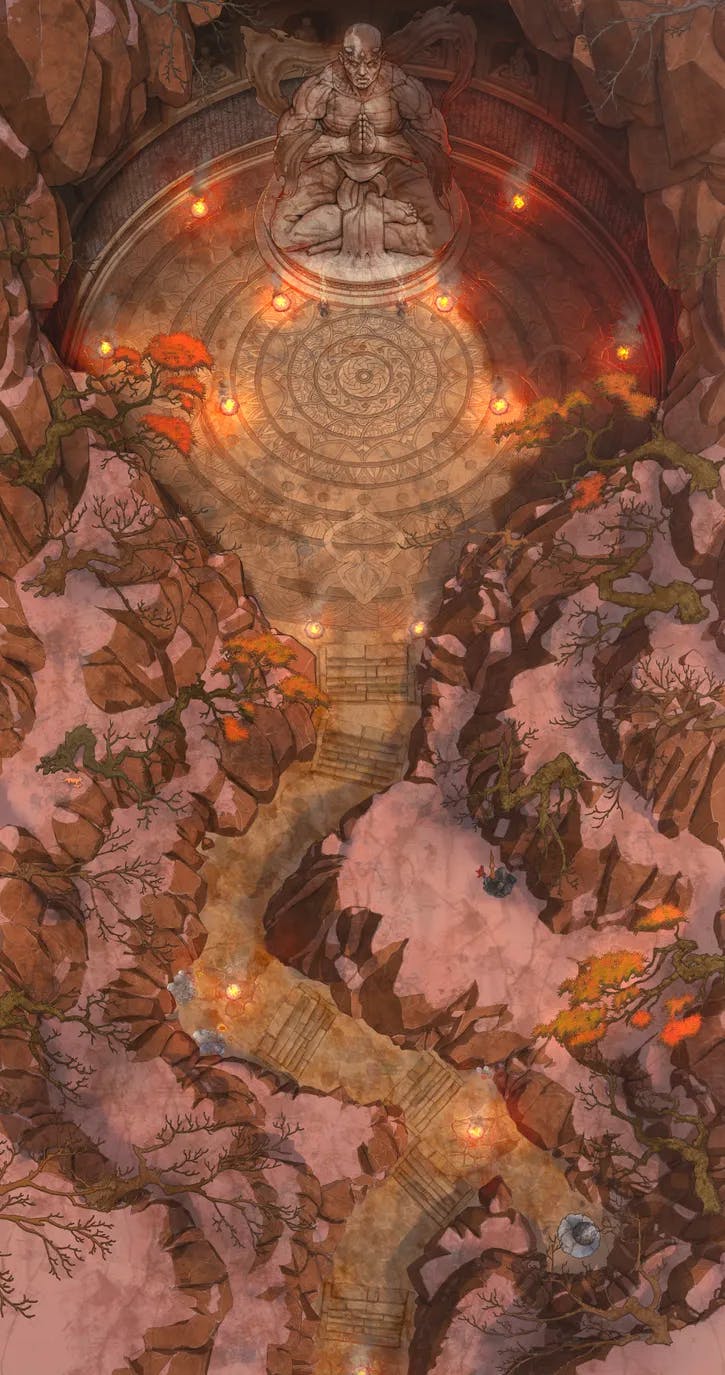 Cave Temple map, Autumn variant