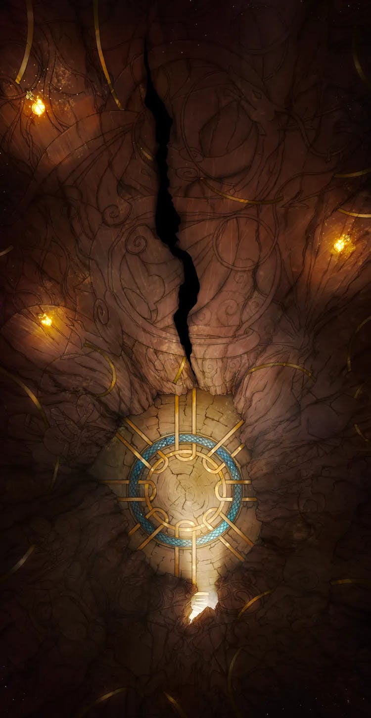 Yggdrasil Trunk map, Cracked variant