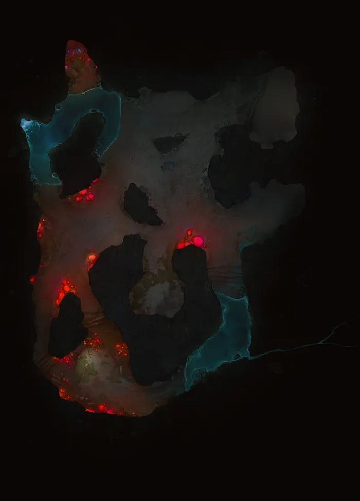 Bone Mill Lair map, Bioluminescent Red variant thumbnail
