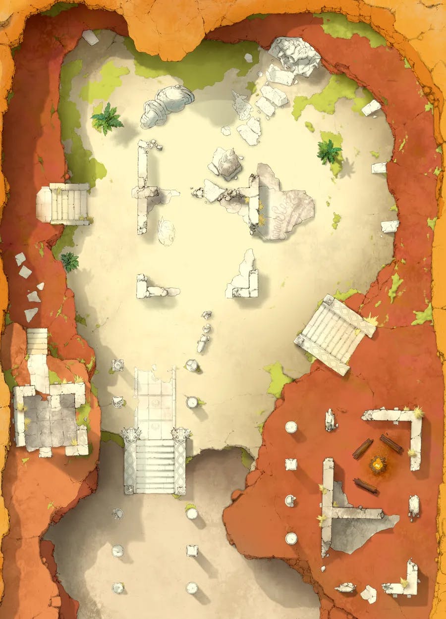 Desert Ruins map, Dry variant thumbnail