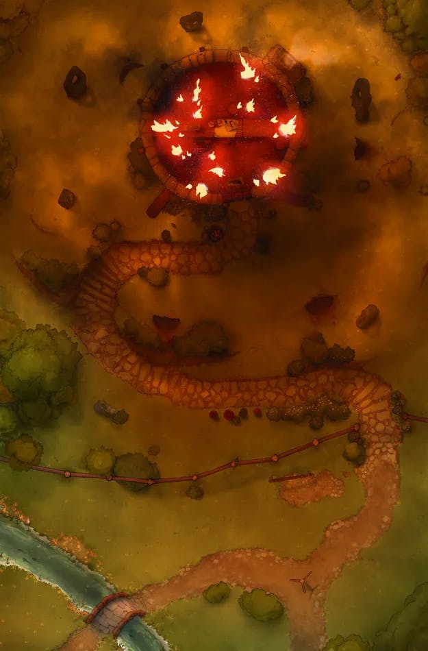 Badger Hill map, Flames variant