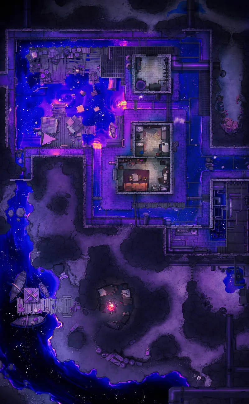 Sewer Tunnels map, Arcane Runoff variant