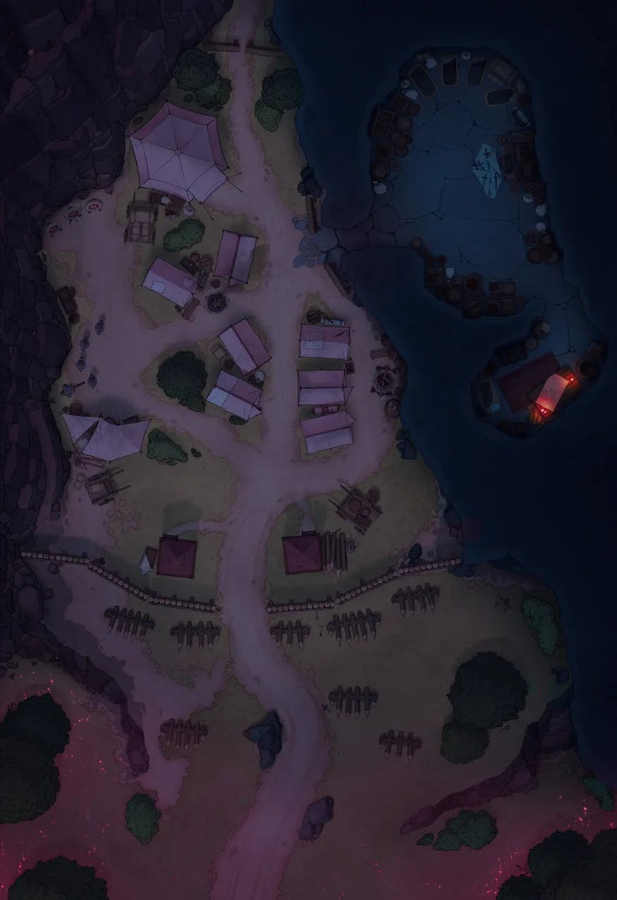 Rebel Camp map, Dark Presence variant