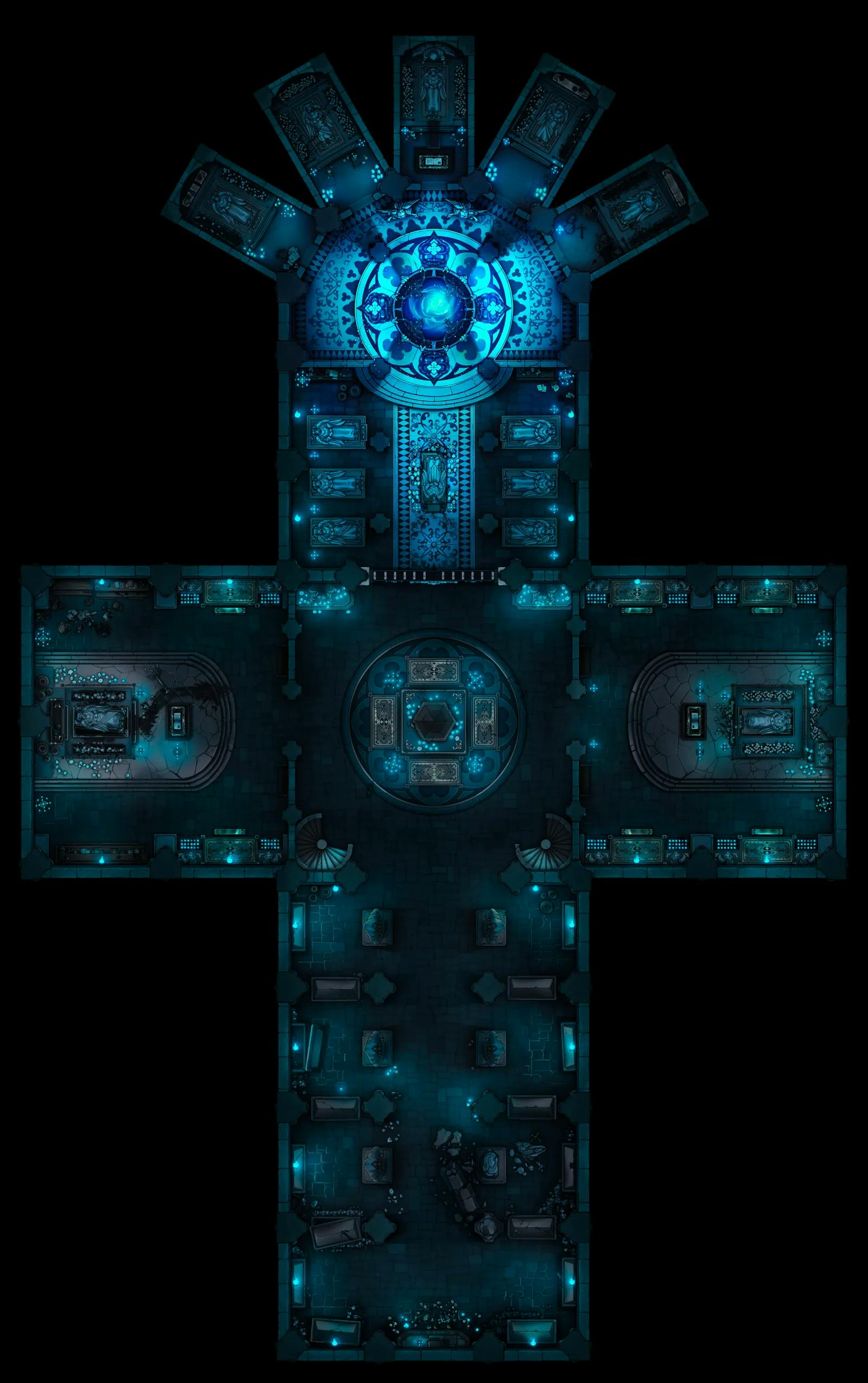 Grand Cathedral Crypt map, Blue variant thumbnail