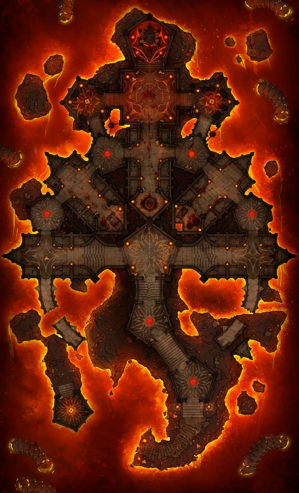 Hellfire Prison map, Lava Leviathan variant thumbnail