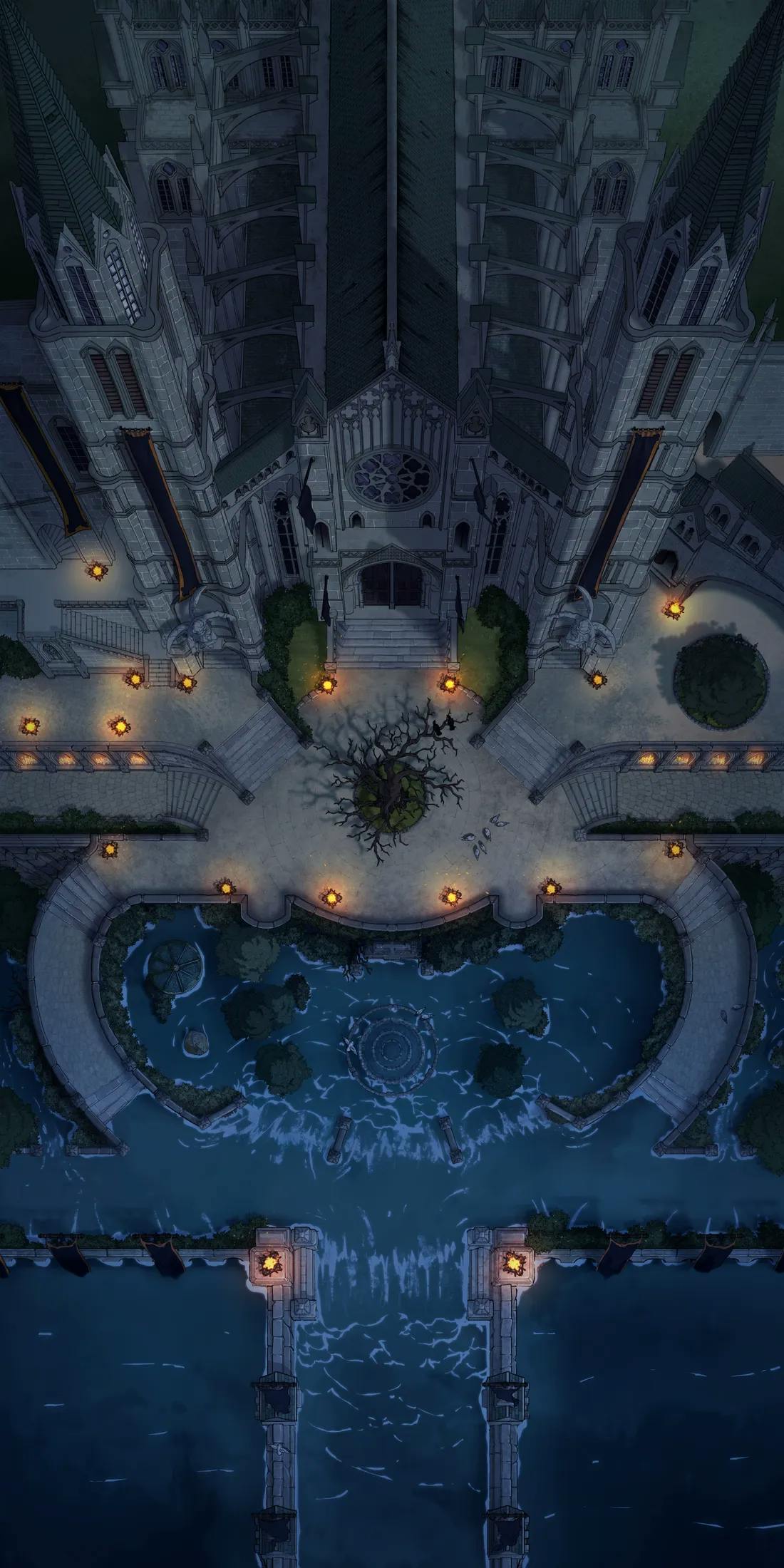 Grand Cathedral map, Flood Night variant thumbnail