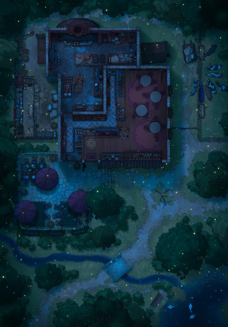 Village Bakery map, Fireflies variant