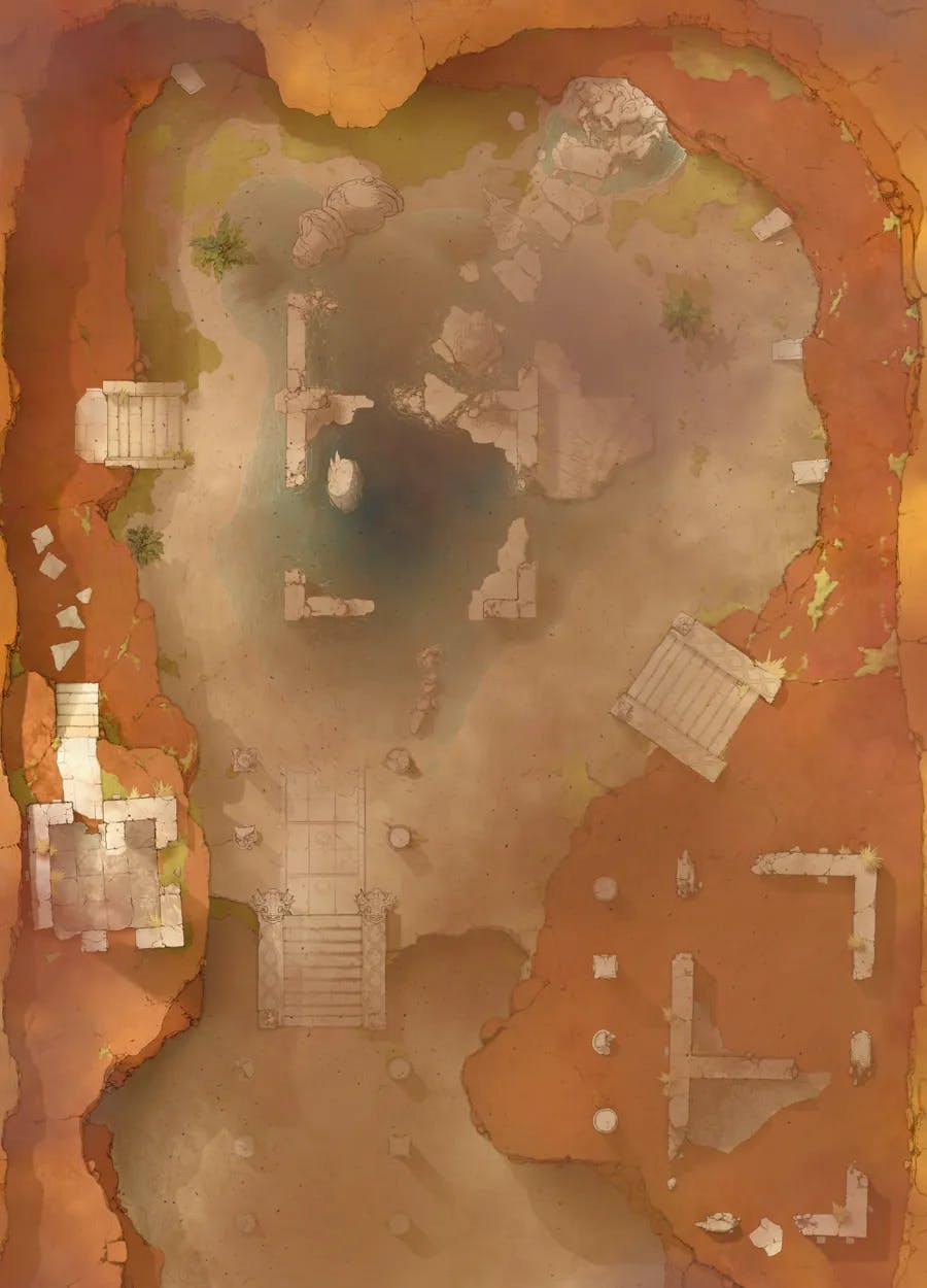 Desert Ruins map, Sandstorm variant