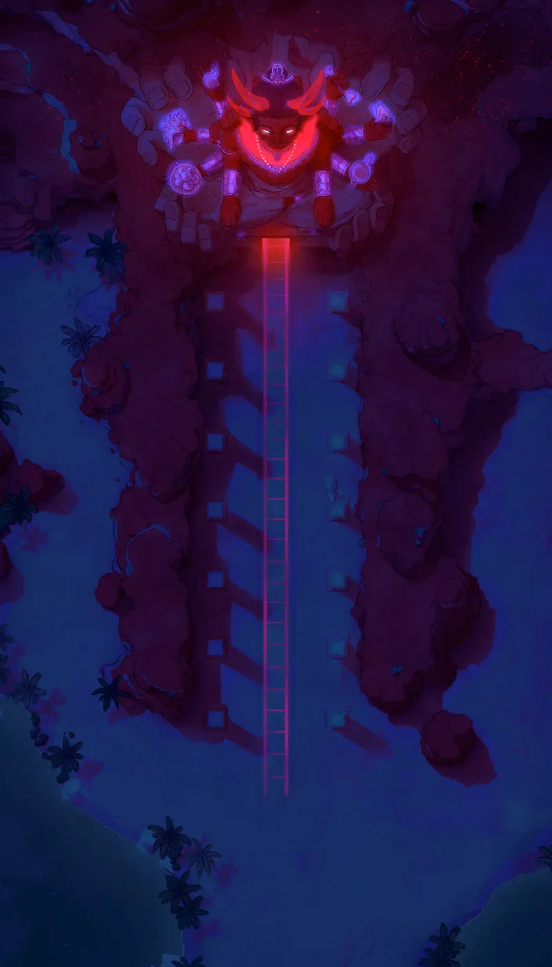 Necropolis Entrance map, Bloodmoon Night variant