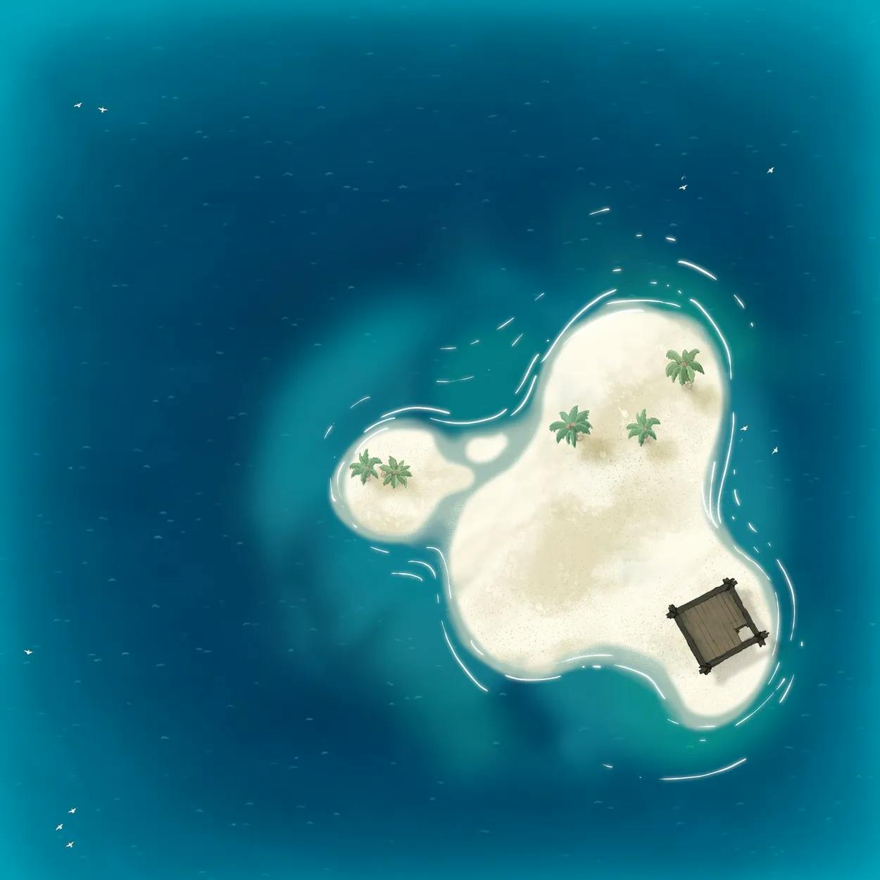 Open Ocean map, Desert Island 8 variant thumbnail
